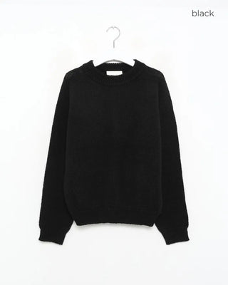 Oversized Boucle Round Knit