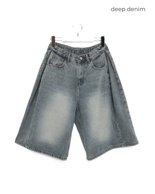 Vintage Wash Bermuda Denim