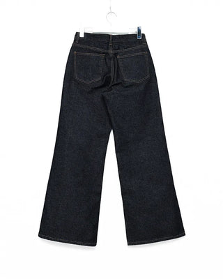 Wide Flare Rigid Denim Pants
