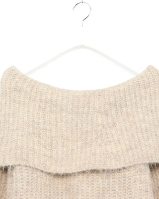 Oversized off-shoulder knit