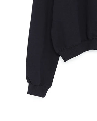 One-shoulder oversized sweatshirt