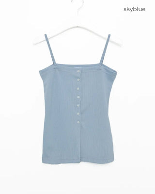 Button Rib Bustier