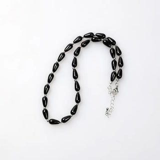Polka Dot & Silver Ball Necklace
