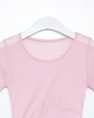 See-through short-sleeve T-shirt