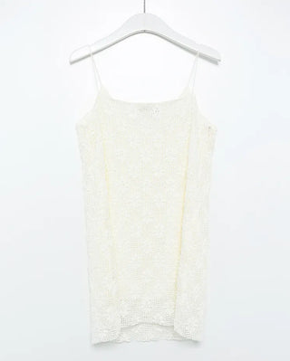 Flower Crochet Camisole Mini Dress