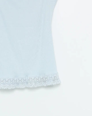 Lace-trimmed camisole