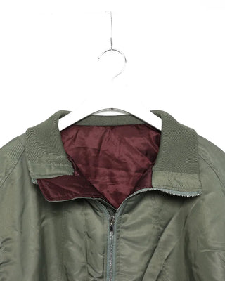 Stand-up neck flap unique pocket bomber jumper