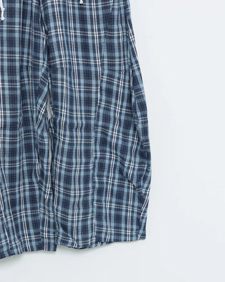 Checked String Point Banding Wide Pants