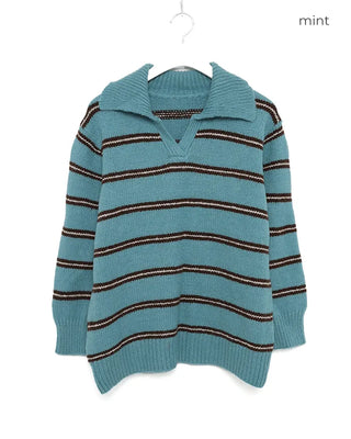 Colored striped knit