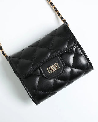 Quilted mini shoulder bag