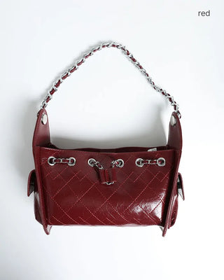 Square chain shoulder bag