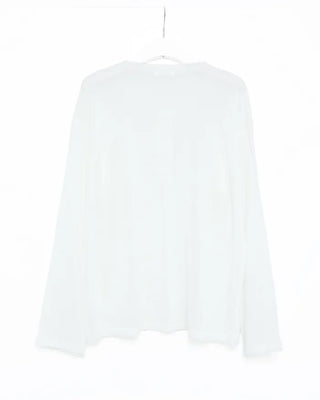 Henley neck sheer knit