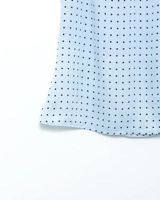 Ribbon Dot Satin Trapeze Skirt