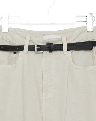 Daily straight denim pants