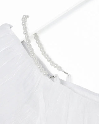 Pearl puff blouse