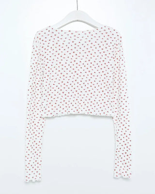 Cherry Camisole & Cardigan Set