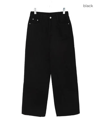 Cotton wide-leg pants