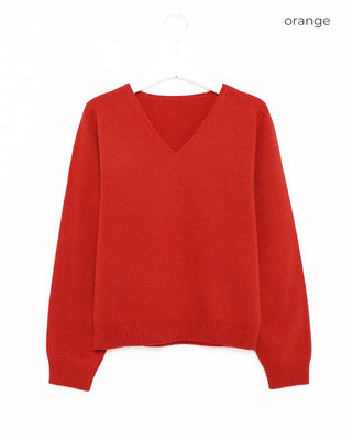 Pastel V-neck knitwear