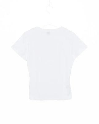 Heart print crop t-shirt