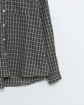 Loose-fit check shirt