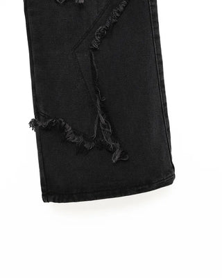 Cargo denim pants