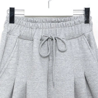 Pintuck Wide Brushed Sweatpants