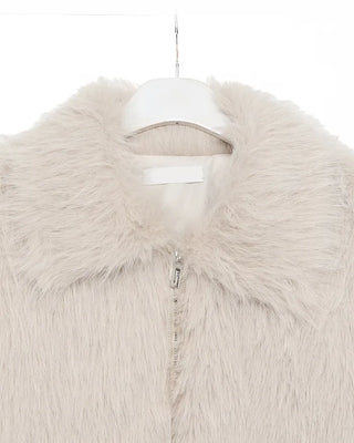 Color-point fur jacket