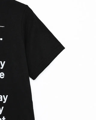 Long lettering half T-shirt
