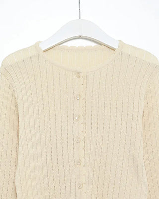 Heart Button Round Cardigan
