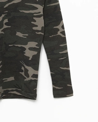 Camouflage Waffle Long T-Shirt