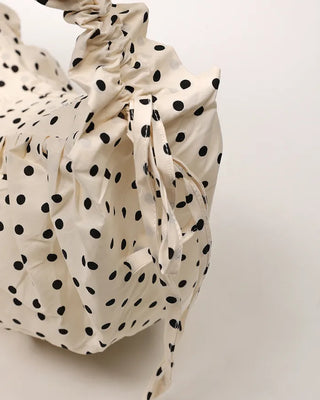 3-Way Dot Drawstring Shoulder Bag