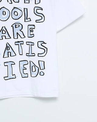 Crayon Lettering Short Sleeve T-Shirt