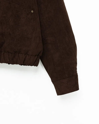 Fur Collar Point Blouson Jacket