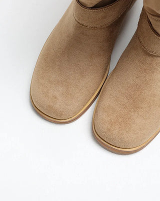 One-strap mid-calf boots