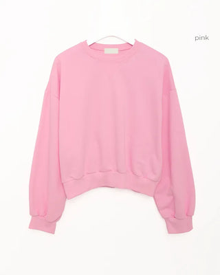 Basic color sweatshirt