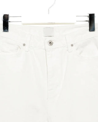 High-waisted balloon cotton pants