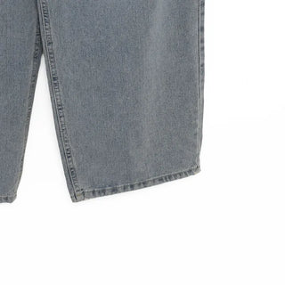 Side-tuck wide denim pants