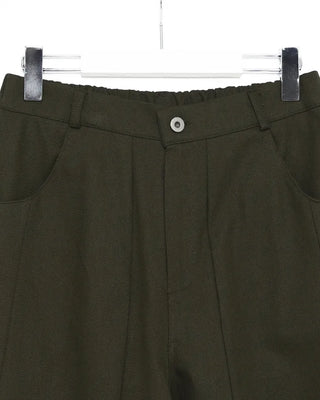 Semi-curved cotton pants