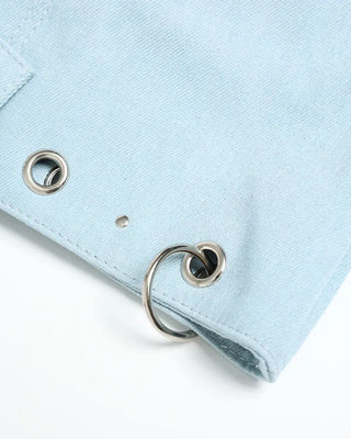 Denim Big Shoulder Tote Bag