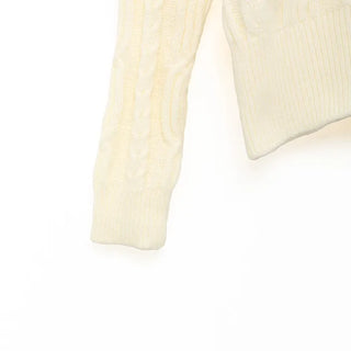 Fur cropped cardigan