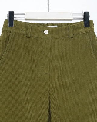 Corduroy wide-leg pants
