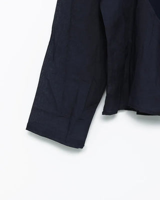 2-Way Center Seam Strap Linen Blouse