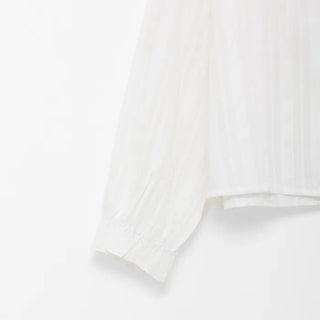 Tucked collar blouse