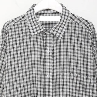 Checked sheer shirt