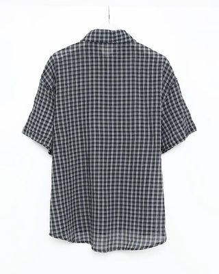Modern check short-sleeved shirt