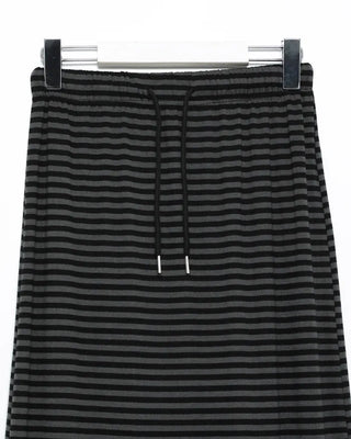 Striped back slit easy maxi skirt