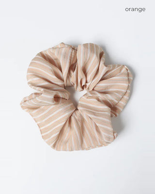Striped hair scrunchie