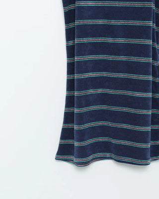 Two-tone striped mini camisole dress