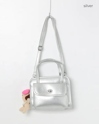 Square Top Handle Tote Bag