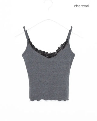 Necklace Scalloped Rib Camisole